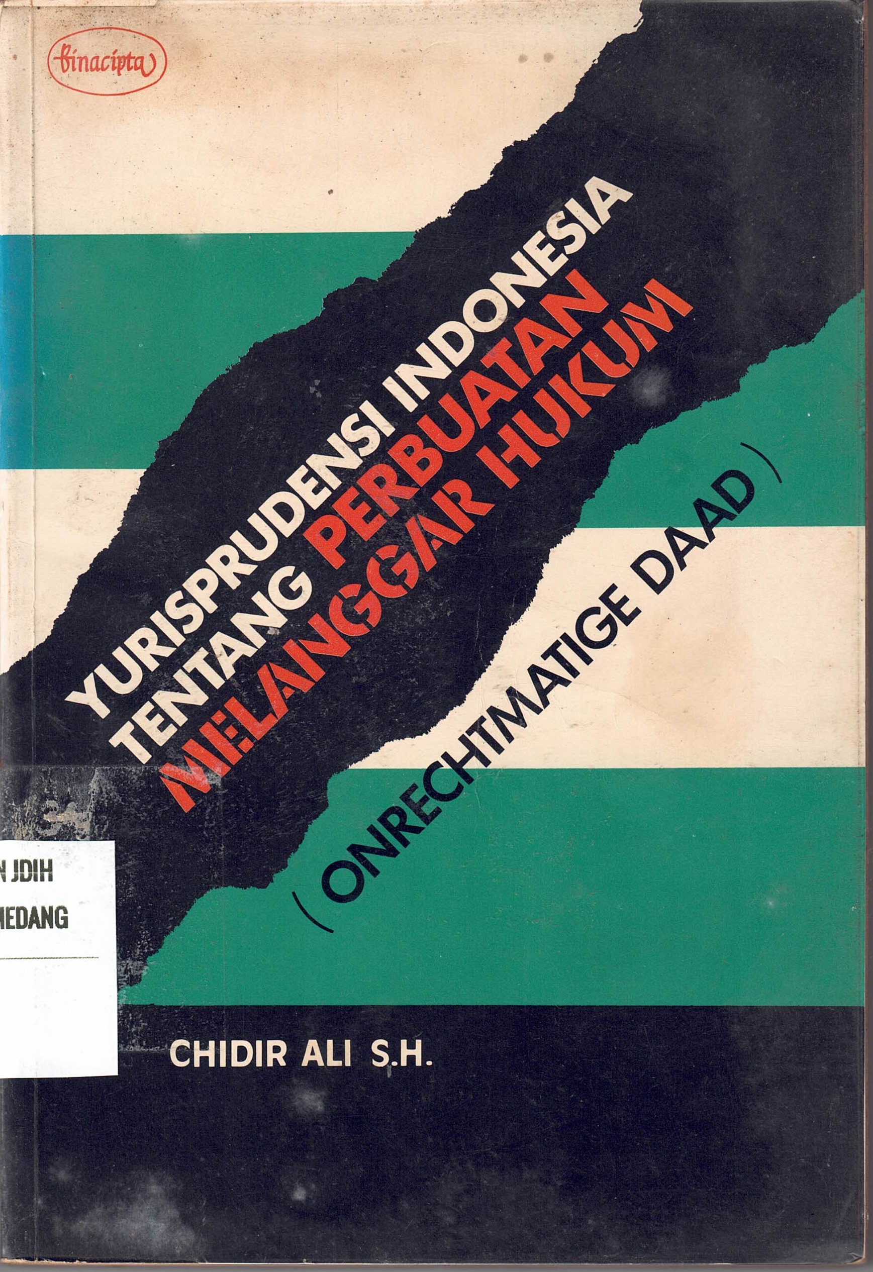 Yurisprudensi Indonesia tentang Perbuatan Melanggar Hukum
(Oncrechtmatige Daad)