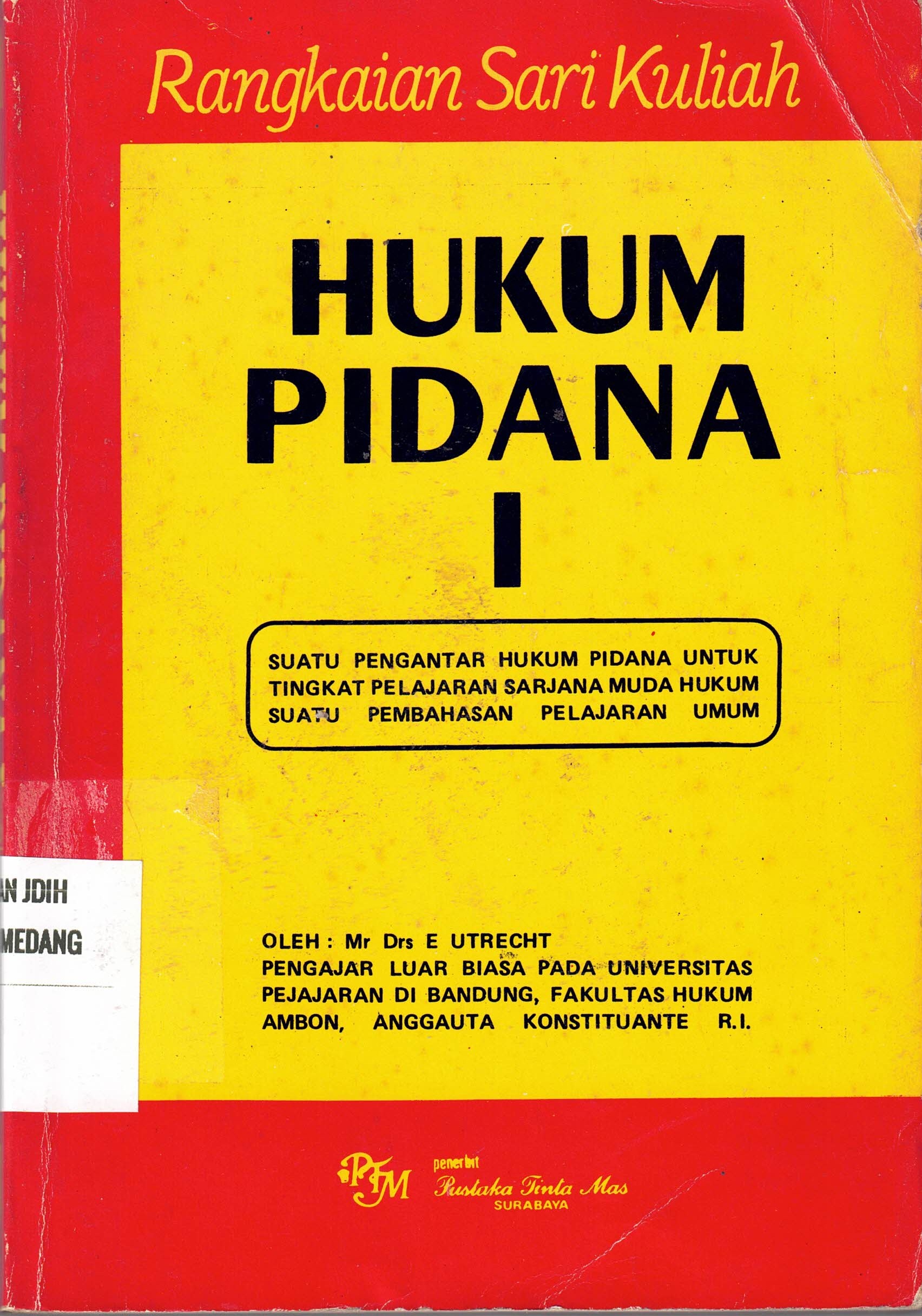 Hukum Pidana I