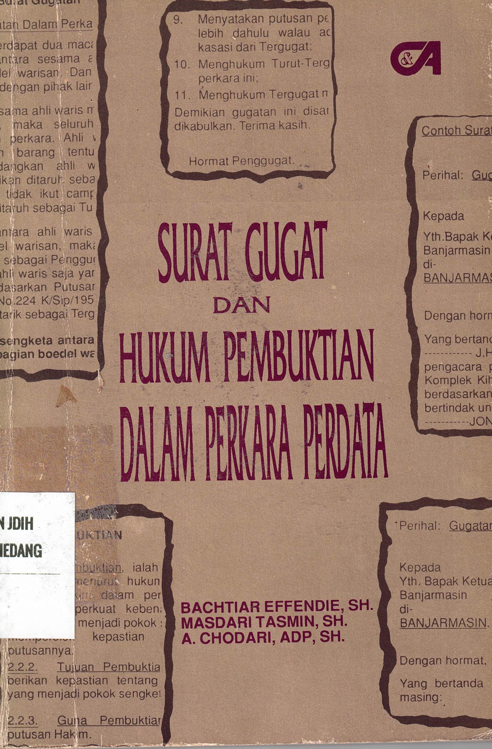 Surat Gugat dan Hukum Pembuktian dalam Perkara Perdata