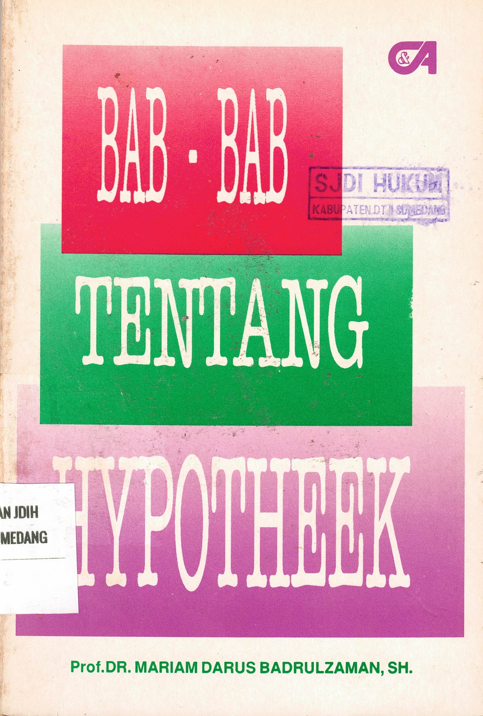 Bab-Bab Tentang Hypotheek