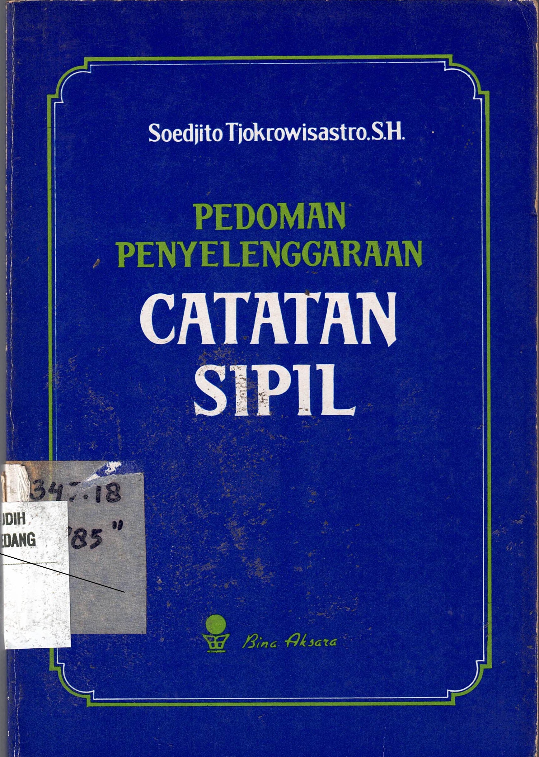 Pedoman Penyelenggaraan Catatan Sipil
