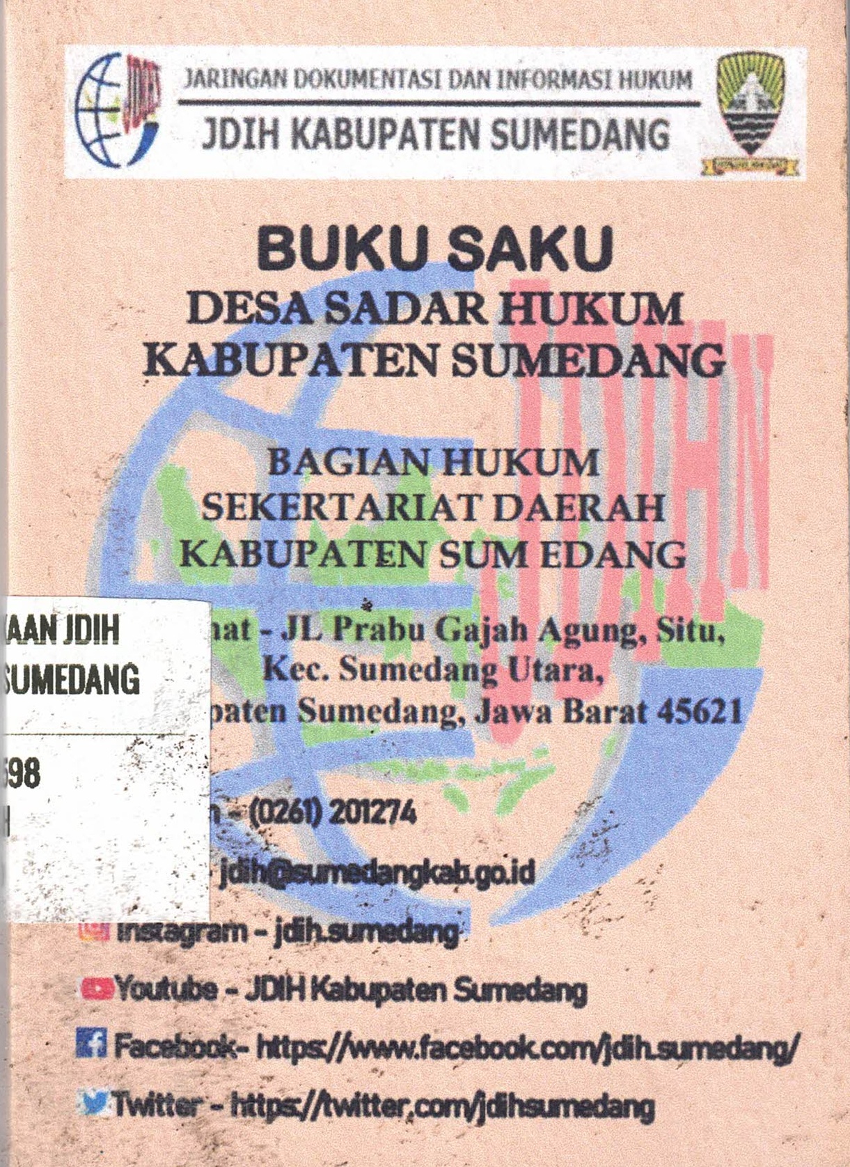 Buku Suku Desa Sadar Hukum Kabupaten Sumedang