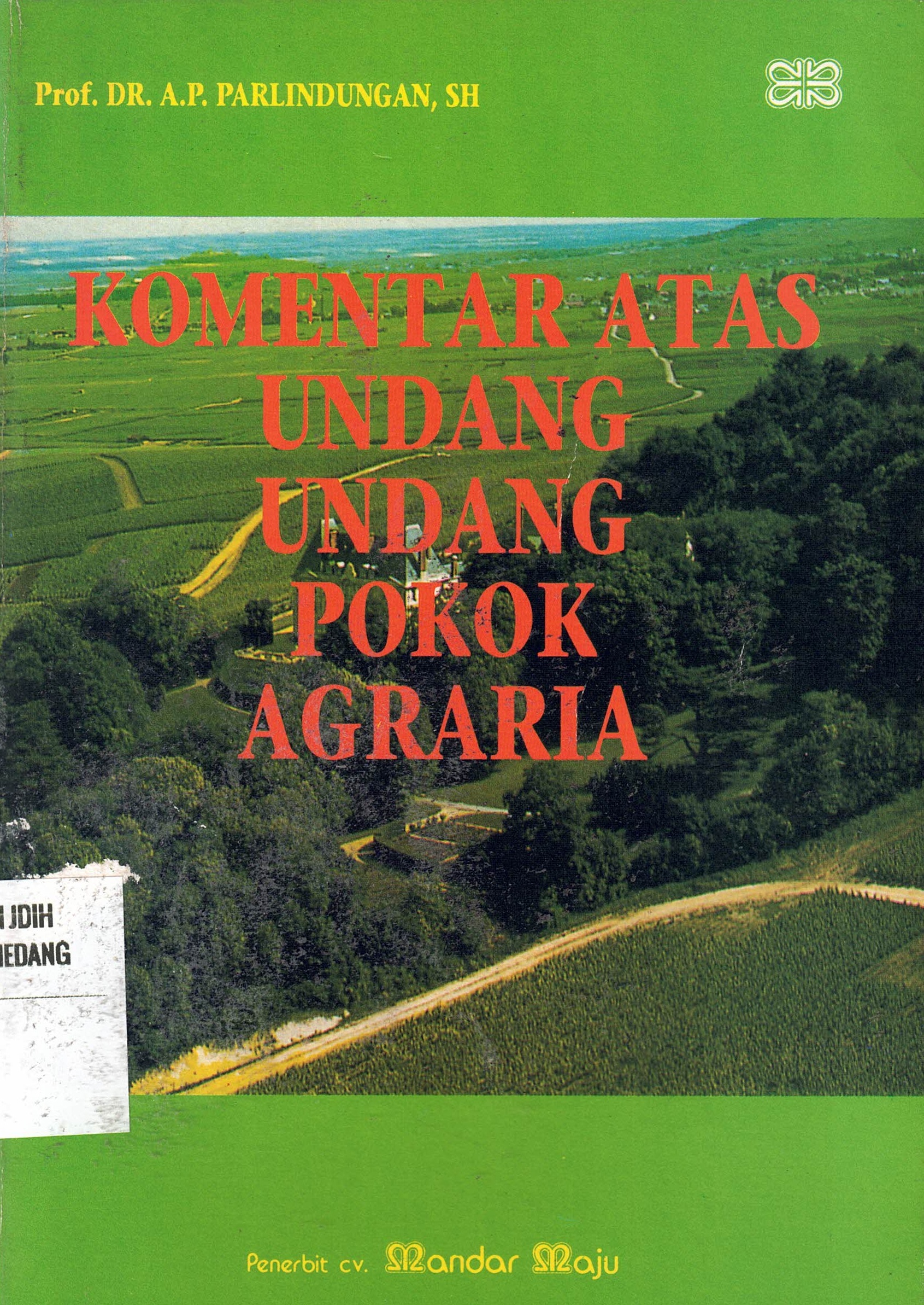 Komentar Atas Undang-Undang Pokok Agraria