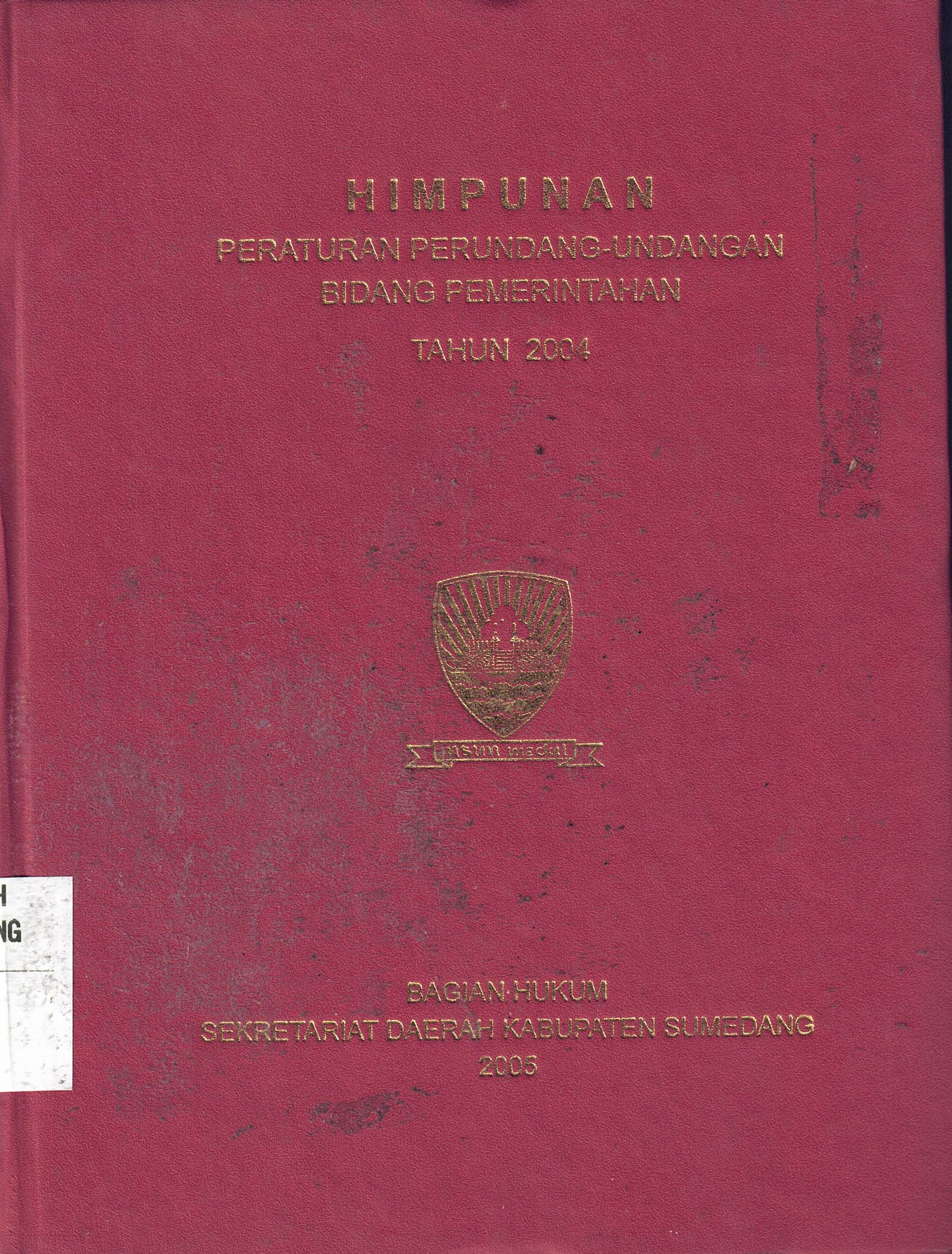 Hukum Agraria Indonesia
Himpunan Peraturan-Peraturan Hukum Tanah