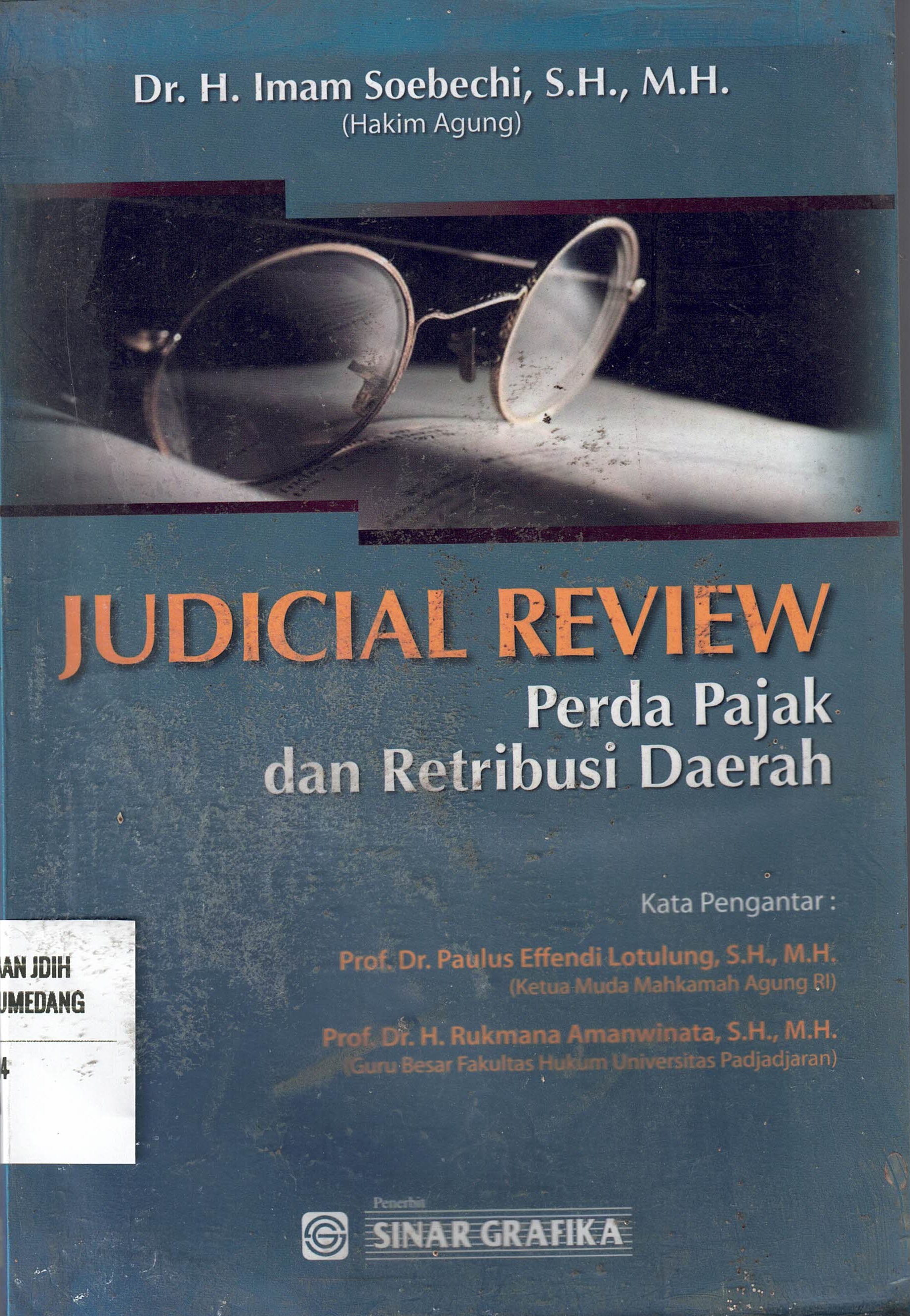 Judical Review Perda Pajak dan Retribusi Daerah